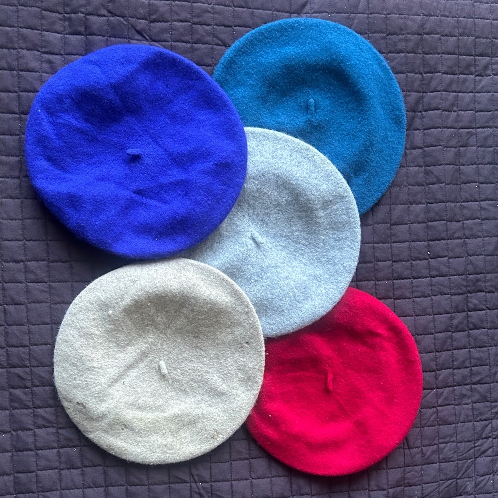 Joe Boxer Beret Collection - Blue, Light Blue, Cream, Red